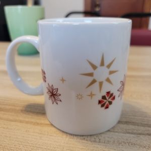 Starbucks Holiday Cup of Joy Christmas Coffee Tea Mug 12 oz Ceramic Cup 2013